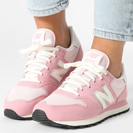 New Balance - Sneakers Femme 500 GW500PKS Pink White