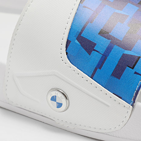Puma - BMW Motorsport Claquettes Leadcat 2.0 Graphic 308929 White Red Blue