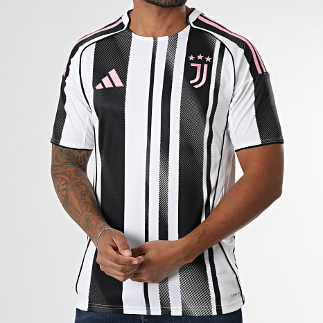 Adidas Sportswear - Juventus Soccer Jersey JJ4320 Black White Pink