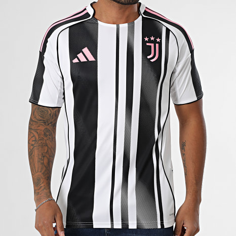Adidas Sportswear - Juventus Soccer Jersey JJ4320 Black White Pink