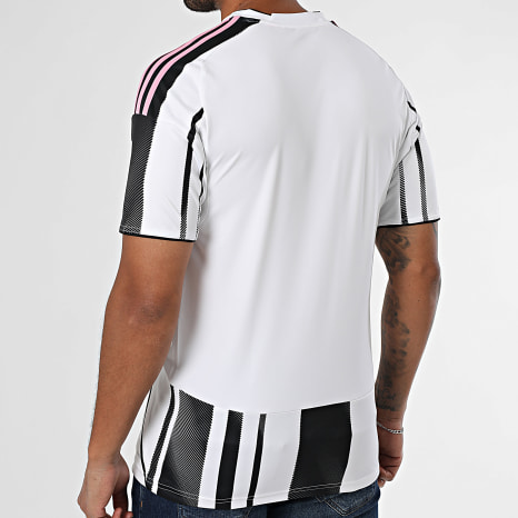 Adidas Sportswear - Juventus Soccer Jersey JJ4320 Black White Pink