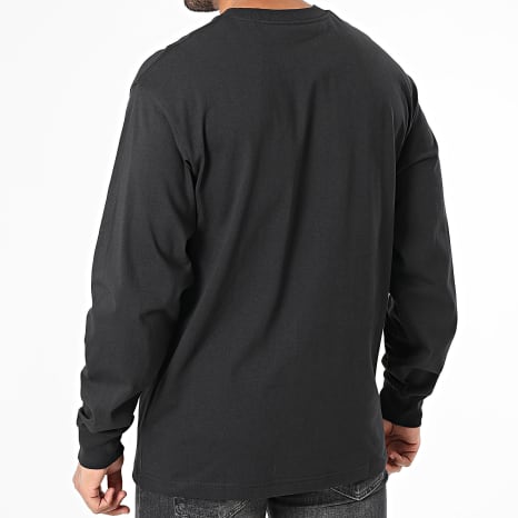 Vans - Tee Shirt Manches Longues Oversize Large Left Chest II 00P1S Noir