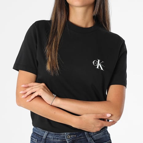 Calvin Klein - Lot De 2 Tee Shirts Femme 7C905 Blanc Noir