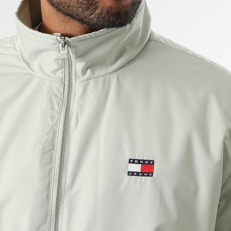 Tommy Jeans - Veste Zippée Essential 1936 Vert Clair