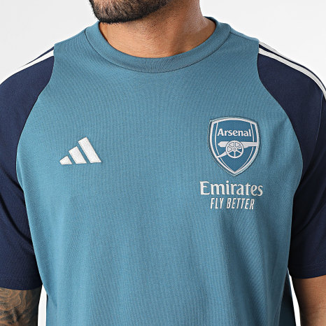Adidas Sportswear - Tee Shirt A Bandes Arsenal FC JJ1779 Bleu Indigo Bleu Marine