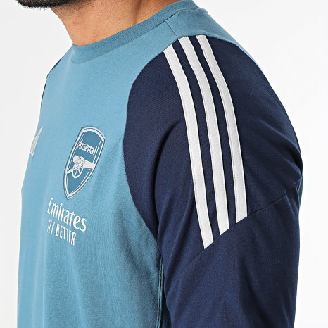 Adidas Sportswear - Tee Shirt A Bandes Arsenal FC JJ1779 Bleu Indigo Bleu Marine