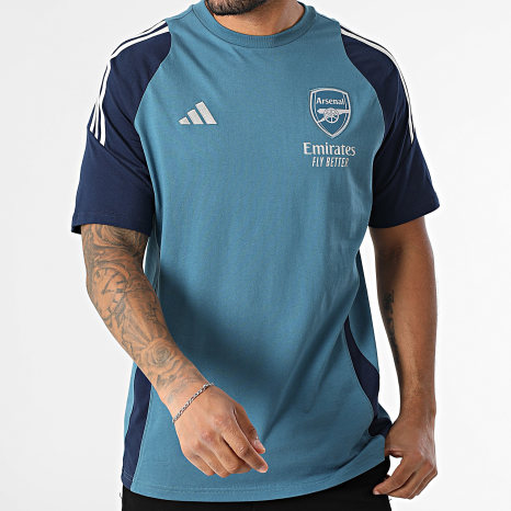 Adidas Sportswear - Tee Shirt A Bandes Arsenal FC JJ1779 Bleu Indigo Bleu Marine