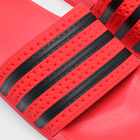 Adidas Originals - Zapatillas Adilette JR3619 Rojo Negro Adidas Originals - Zapatillas Adilette JR3619 Rojo Negro