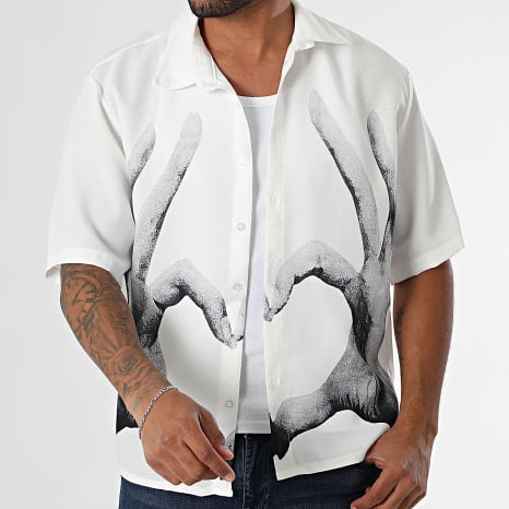 Uniplay - Chemise Manches Courtes 883 Blanc