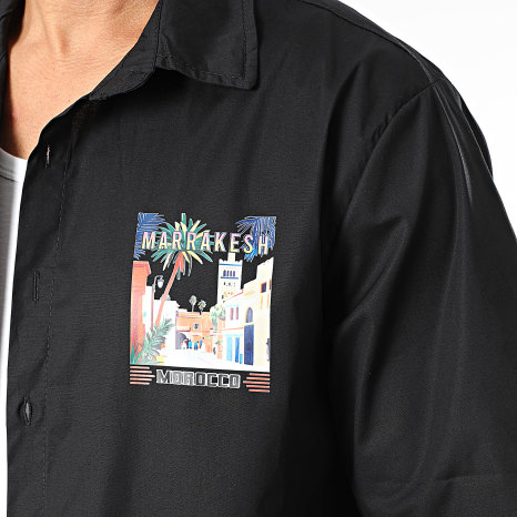 Uniplay - Chemise Manches Courtes Marrakesh 896 Noir