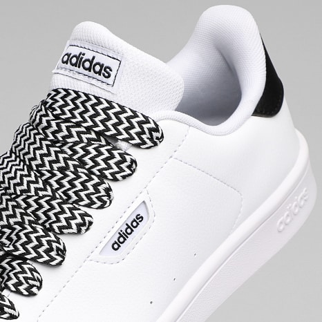 Adidas Sportswear - Baskets Iconic Lifestyle White Black x Superlaced Gros Lacet Blanc Noir