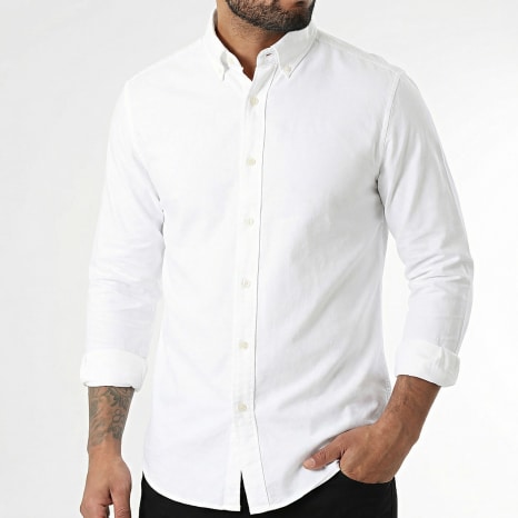 LBO - Chemise Manches Longues Oxford 0012 Blanc