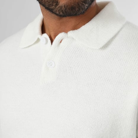 Classic Series - Maglione Premium Soft Polo Neck 2080 Bianco