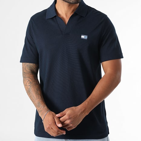 Tommy Jeans - Polo Manches Courtes Skipper Collar 1657 Bleu Marine