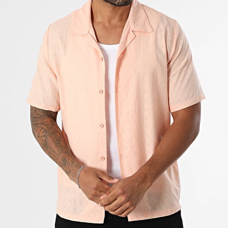 KZR - Chemise Manches Courtes Brodée 235 Rose