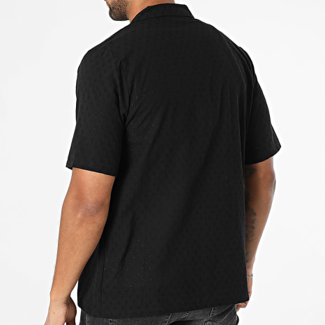 KZR - Chemise Manches Courtes Brodée 235 Noir