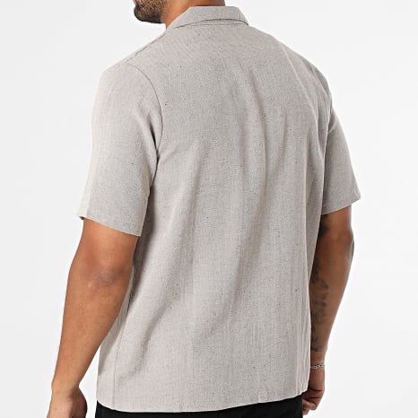 KZR - Chemise Manches Courtes 222 Beige Chiné