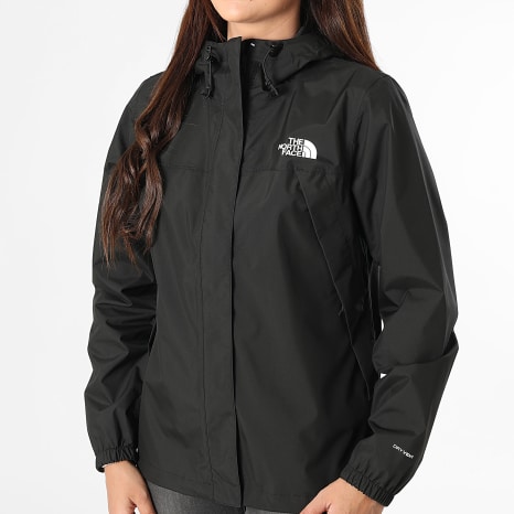 The North Face - Cortavientos Mujer Antora Rain A8BKD Negro
