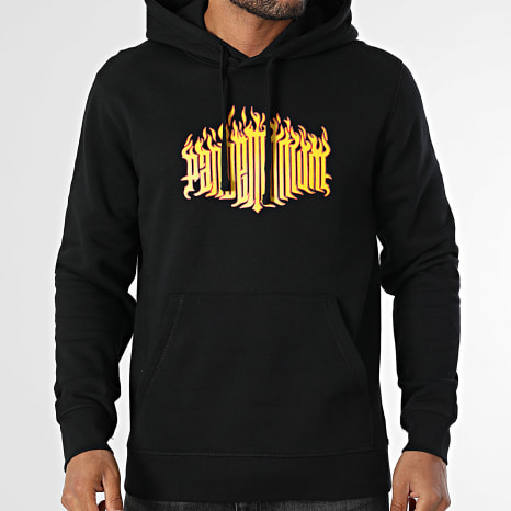 Vald - Sweat Capuche Flamme Noir