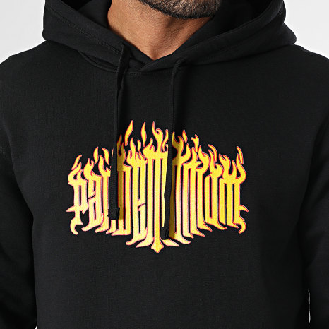Vald - Sweat Capuche Flamme Noir