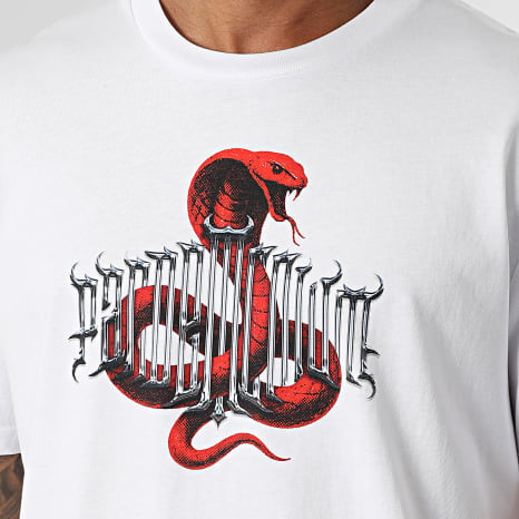 Vald - Tee Shirt Oversize Snake Blanc