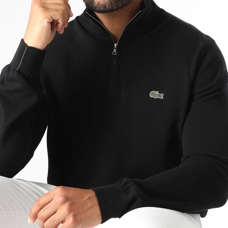 Lacoste - Sweater Zipped Neck Embroidered Crocodile Regular Fit