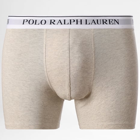Polo Ralph Lauren - Lot De 3 Boxers Bleu Marine Beige Chiné Rose