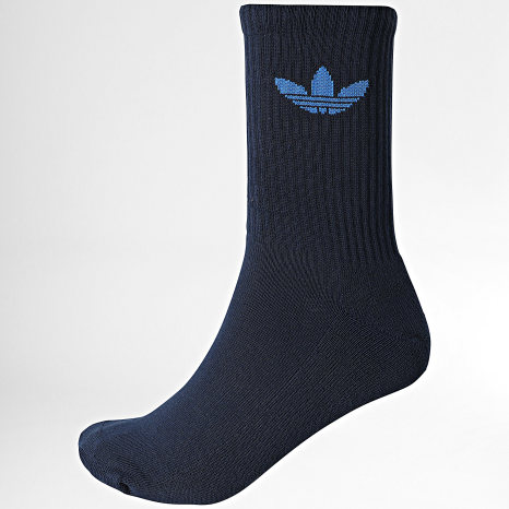 Adidas Originals - Lot de 6 Paires De Chaussettes Trefoil Crew Beige Orange Bleu Rose Vert