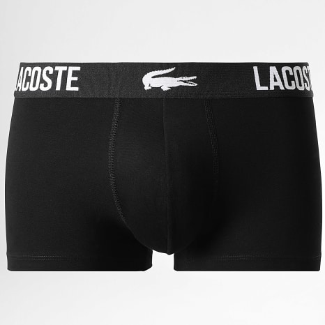Lacoste - Lot De 3 Boxers Classic Noir