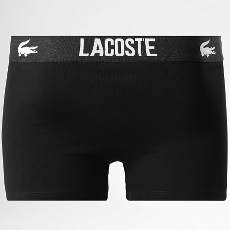Lacoste - Lot De 3 Boxers Classic Noir