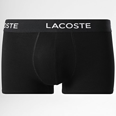 Lacoste - Lot De 5 Boxers Classic Noir Rouge Rose Orange Bleu Clair