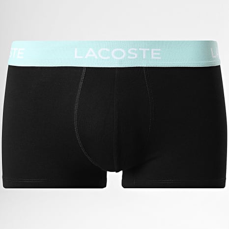 Lacoste - Lot De 5 Boxers Classic Noir Rouge Rose Orange Bleu Clair