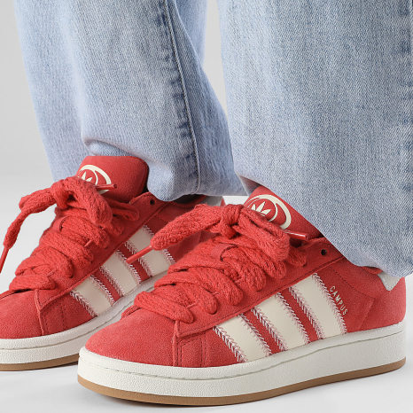 Adidas Originals - Zapatillas Mujer Campus 00s W JQ5805 Crew Rojo Crema Blanco Core Blanco