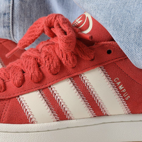 Adidas Originals - Zapatillas Mujer Campus 00s W JQ5805 Crew Rojo Crema Blanco Core Blanco