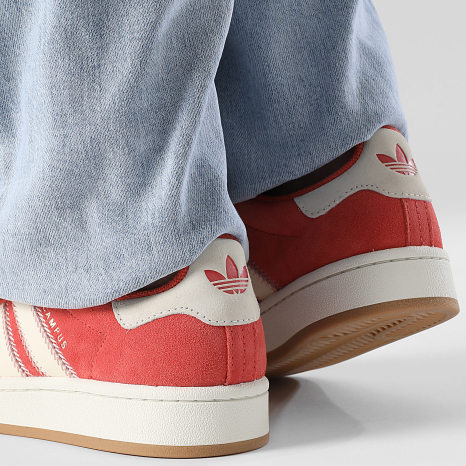 Adidas Originals - Zapatillas Mujer Campus 00s W JQ5805 Crew Rojo Crema Blanco Core Blanco