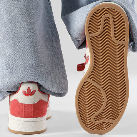 Adidas Originals - Zapatillas Mujer Campus 00s W JQ5805 Crew Rojo Crema Blanco Core Blanco