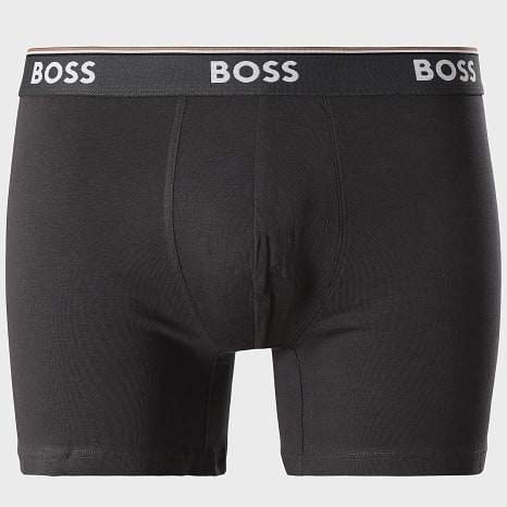 BOSS - Lot De 3 Boxers 50531691 Noir Gris Anthracite Bleu Clair