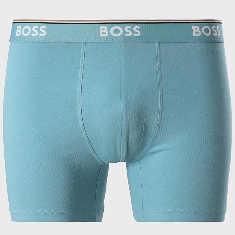 BOSS - Lot De 3 Boxers 50531691 Noir Gris Anthracite Bleu Clair
