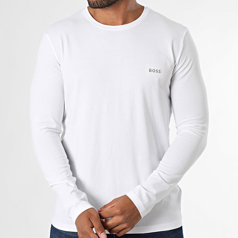 BOSS - Maglietta a maniche lunghe Mix And Match 50515389 Bianco