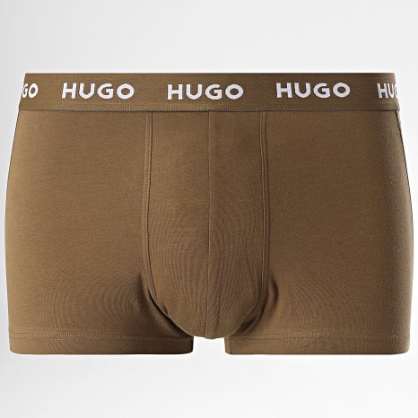 HUGO - Lot De 3 Boxers 50532611 Noir Gris Vert Kaki