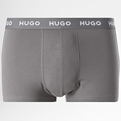 HUGO - Lot De 3 Boxers 50532611 Noir Gris Vert Kaki