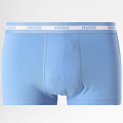 HUGO - Lot De 3 Boxers 50492375 Noir Bleu Marine Bleu Clair