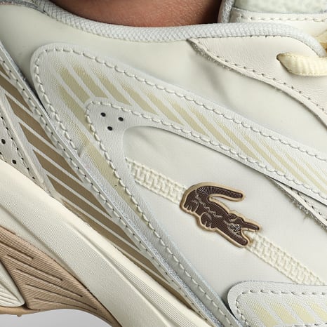 Lacoste - Baskets L003 Neo Shot 225 Off White Marrón claro