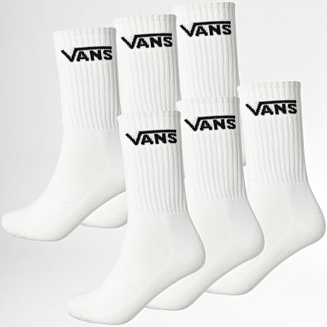 Vans - Lot De 6 Paires De Chaussettes 00QCB Blanc