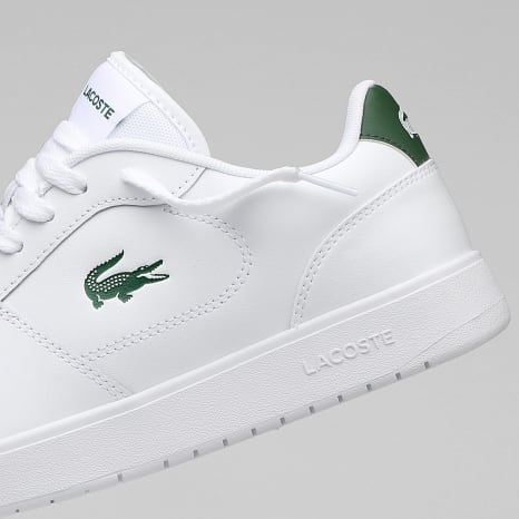 Lacoste - Court Ace 225 Wit Donkergroen Sneakers