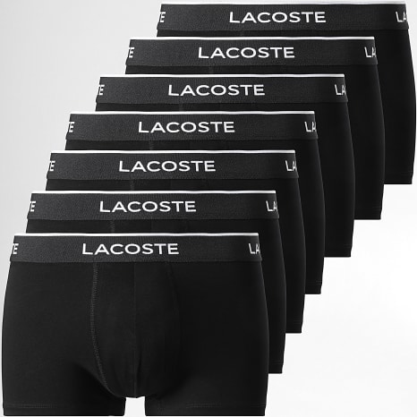 Lacoste - Lot De 7 Boxers Classic Noir