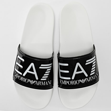 EA7 Emporio Armani - Claquettes Scarpe 7X000108-AF15118 Black White