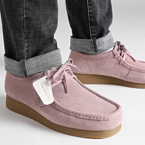 Clarks - Zapatillas Wallabee Evo Rosa Claro