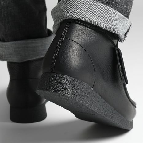 Clarks - Wallabee Evo BT Black Leather shoes - Ryses