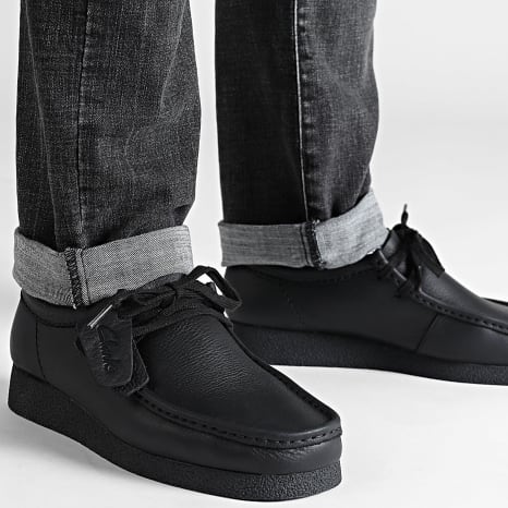 Clarks - Wallabee Evo Black Leather shoes - Ryses